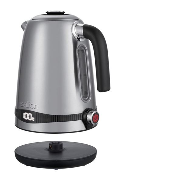 SALTON VARIABLE TEMPERATURE 1.7L ELECTRIC KETTLE - TESTED WORKING