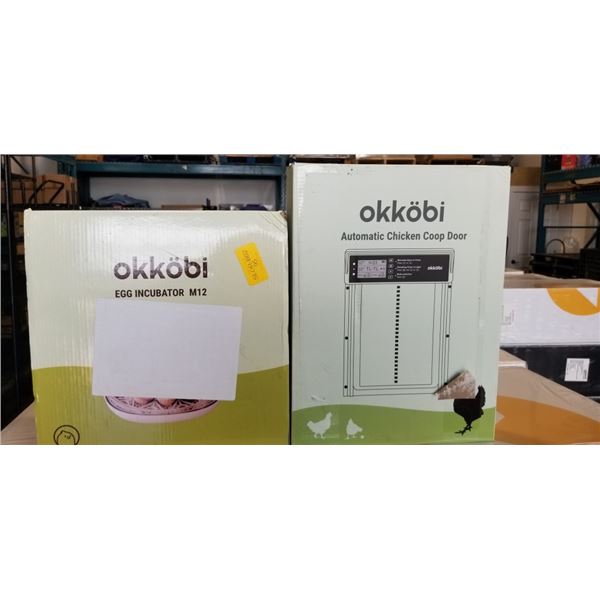 2 OKKOBI EGG INCUBATORS MODEL OBI-12