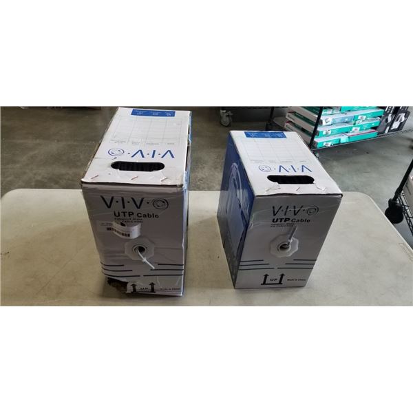 APPROX 750FT VIVO UTP CABLE CAT 6 4 PAIR