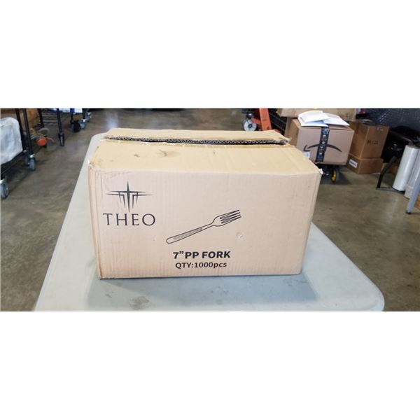 BOX OF 1000 NEW 7" FORKS