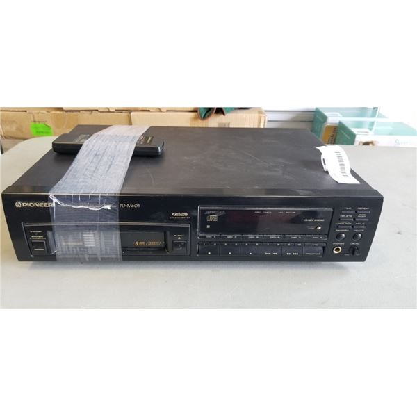 PIONEER 6 CD COMPACT DISC PLAYER MODEL PD-M603. WORKING