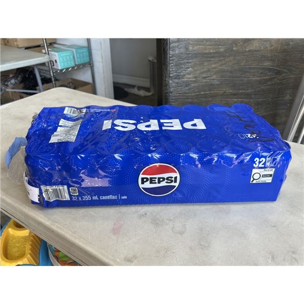 32 CANS PEPSI. A FEW CANS MIGHT BE MISSING