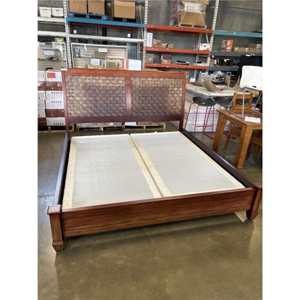 OUTLOOK FURNITURE KINGSIZE BEDFRAME WITH BOXSPRING AND HARDWARE