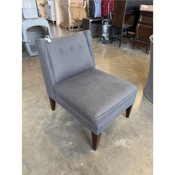 DARK GREY FABRIC SITTING CHAIR