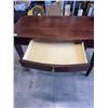 Image 4 : SINGLE DRAWER MAHOGANY DESK AND CROSS BACK UPHOLSTERED DINING CHAIR