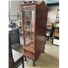 Image 4 : MAHOGANY DISPLAY CABINET WITH GLASS SHELF