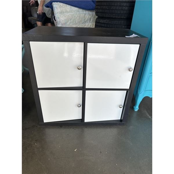 BLACK 4 CUBICLE SHELF