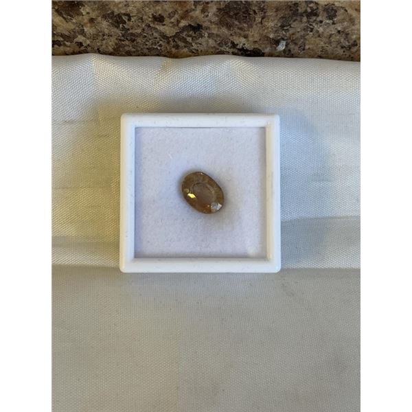 NEW 7.2CT NATURAL IMPERIAL TOPAZ, UNTREATED, OVAL CUT - RETAIL $1020