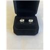 Image 2 : NEW S925 3.0CT EACH SIMULATED DIAMOND (CZ) STUD EARRINGS, MOUNTED IN 925 STERLING SILVER W/ WHITE GO