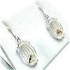 Image 3 : STERLING SILVER AND ROSE GOLD PLATED BIRD ELEMENT EARRINGS, W/A $350.00.