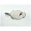 Image 3 : STERLING SILVER AND ROSE GOLD PLATED BIRD ELEMENT PENDANT, W/A $300.00.