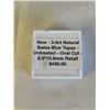 Image 2 : NEW 3.9CT NATURAL SWISS BLUE TOPAZ, UNTREATED, OVAL CUT - RETAIL $490