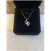 Image 1 : NEW S925 0.4CT SIMULATED DIAMOND (CZ) HEART NECKLACE, 16-18" LONG, MOUNTED IN 925 STERLING SILVER W 