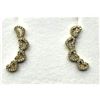 Image 1 : GOLD PLATED STERLING SILVER CZ EARRINGS, W/A $400.00.