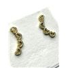 Image 2 : GOLD PLATED STERLING SILVER CZ EARRINGS, W/A $400.00.