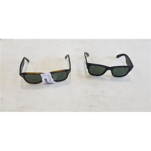 2 PAIRS OF RAYBAN SUNGLASSES