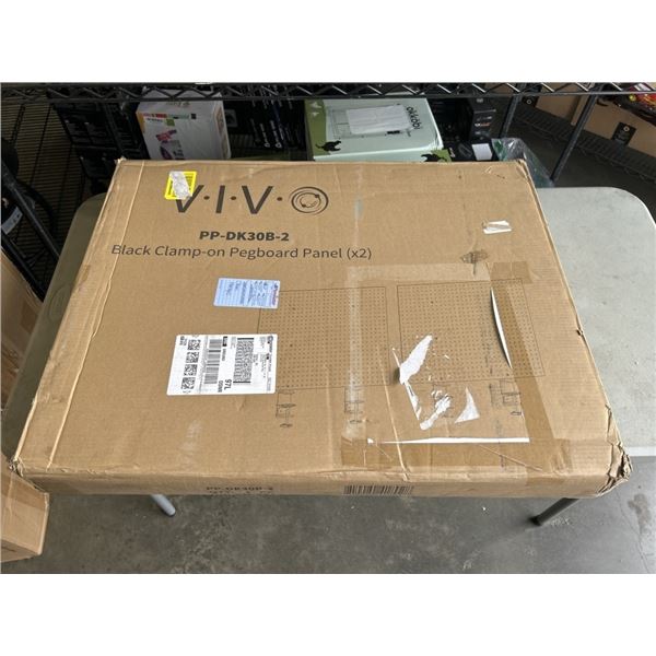 VIVO BLACK CLAMP-ON PEGBOARD PANEL (X2)