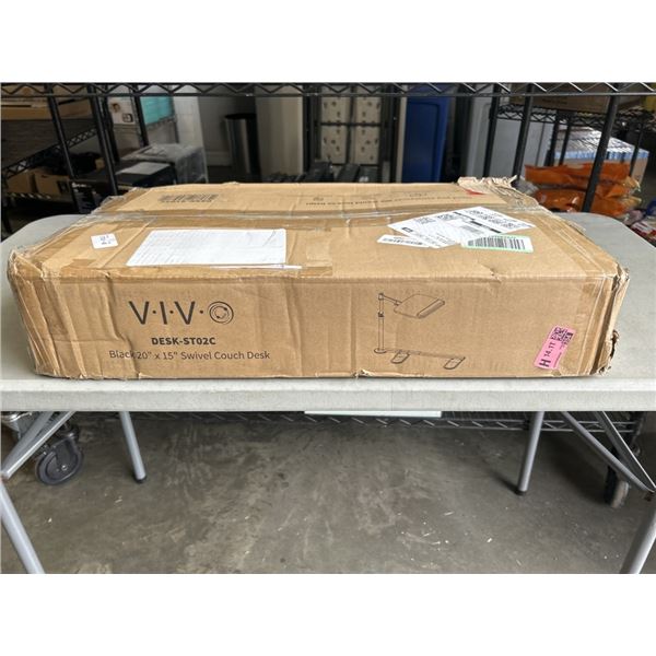 VIVO BLACK 20" X 15" SWIVEL COUCH DESK