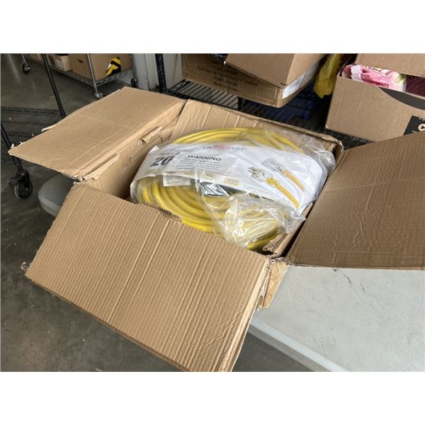 HEAVY DUTY 200 FOOT YELLOW EXTENSION CORD. 10AWG/3C
