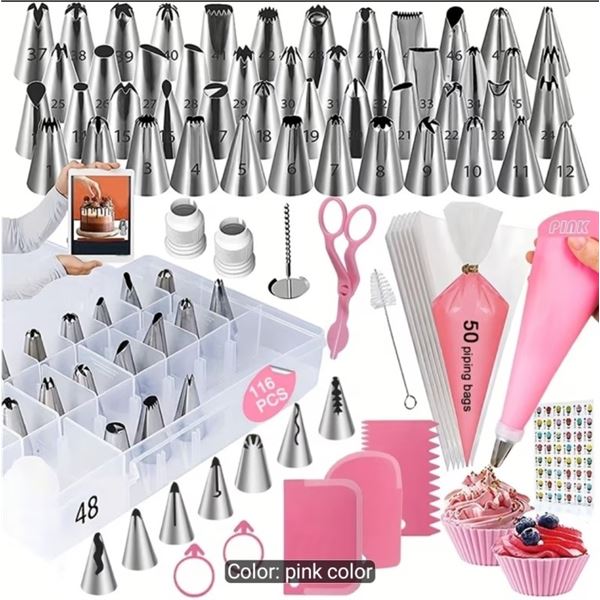 NEW 116PC CAKE DECORATING BAKING TOOL SET