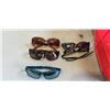 Image 1 : PLASTIC TOTE OF SUNGLASSES AND SUNGLASSES CASES