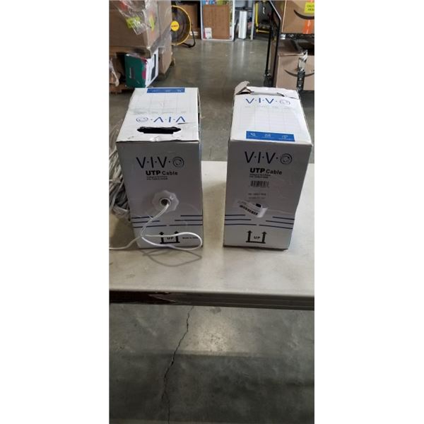 APPROX 1000FT VIVO UTP CABLE CAT 5E 4 PAIR