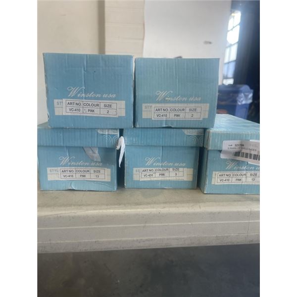 5 PAIRS OF GIRLS SHOES