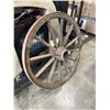 Image 2 : ANTIQUE WAGON WHEEL 38" DIAMETER
