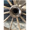 Image 5 : ANTIQUE WAGON WHEEL 38" DIAMETER