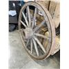 Image 2 : ANTIQUE WAGON WHEEL 43" DIAMETER