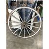 Image 1 : ANTIQUE WAGON WHEEL 51" DIAMETER