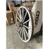 Image 2 : ANTIQUE WAGON WHEEL 51" DIAMETER