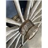 Image 4 : ANTIQUE WAGON WHEEL 51" DIAMETER
