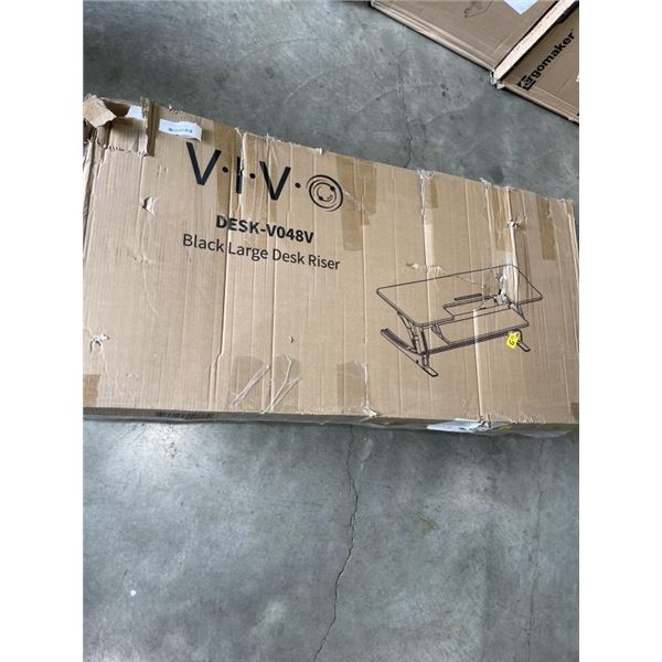 VIVO BLACK LARGE DESK RISER