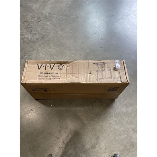 VIVO BLACK ELECTRIC FLIP DOWN/SWIVEL CEILING TV MOUNT