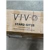 Image 2 : VIVO SIT TO STAND SINGLE MONITOR DESK MOUNT WORKSTATION