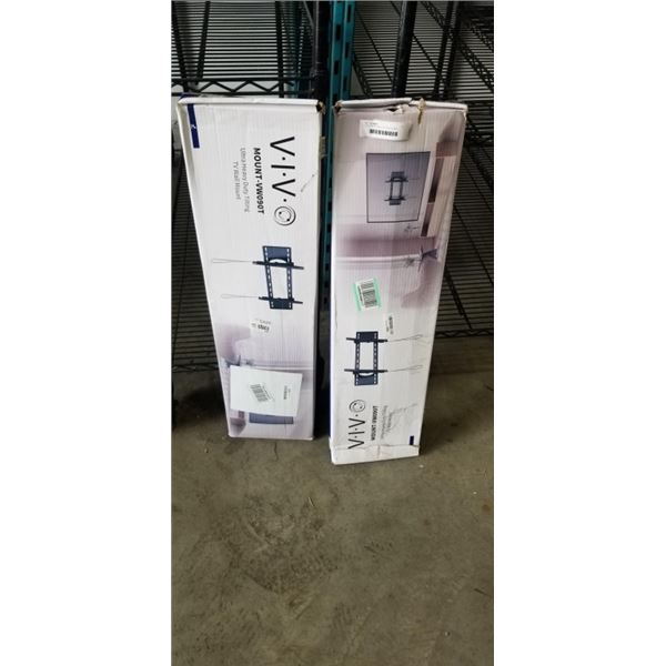 2 VIVO HEAVY DUTY TILTING TV WALL MOUNT
