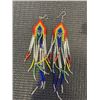 Image 3 : 3 PAIRS OF BEADED EARRINGS