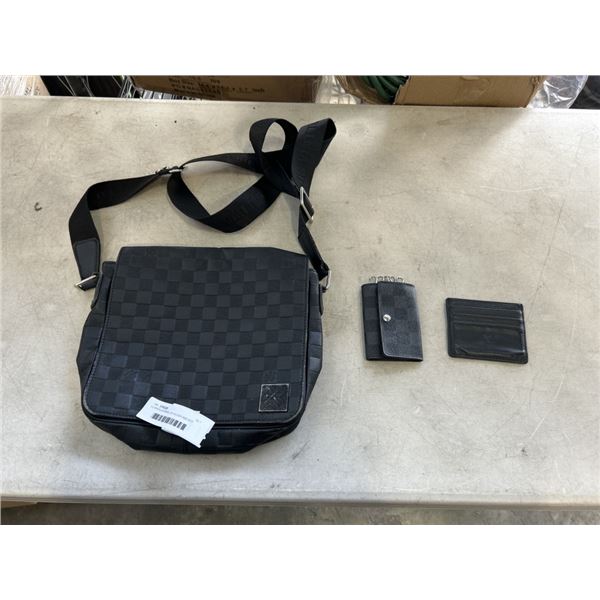LV SHOULDERBAG, ID HOLDER AND KEY WALLET. UNATHENTICATED