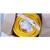 Image 3 : AS NEW 100FT HEAVY DUTY 3 OUTLET YELLOW EXTENSION CORD. 12AWG/3C