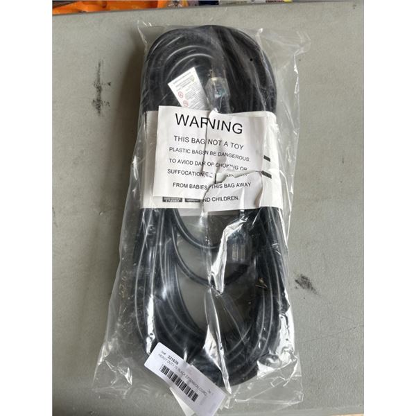HEAVY DUTY 75 BLACK EXTENSION CORD. 16/AWG/3C