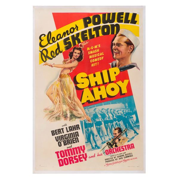 A "Ship Ahoy" Linen-Backed One-Sheet.