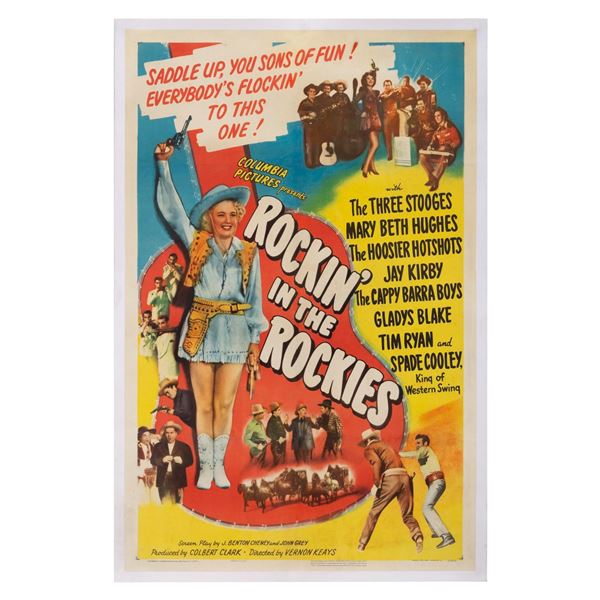 A "Rockin' in the Rockies" Linen-Backed One-Sheet.