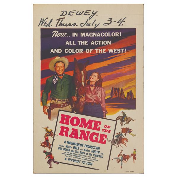A "Home on the Range" Window Card.
