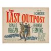 Image 1 : A "The Last Outpost" Half-Sheet.