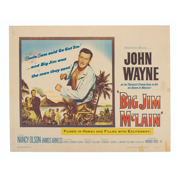 A John Wayne "Big Jim McLain" Half-Sheet.