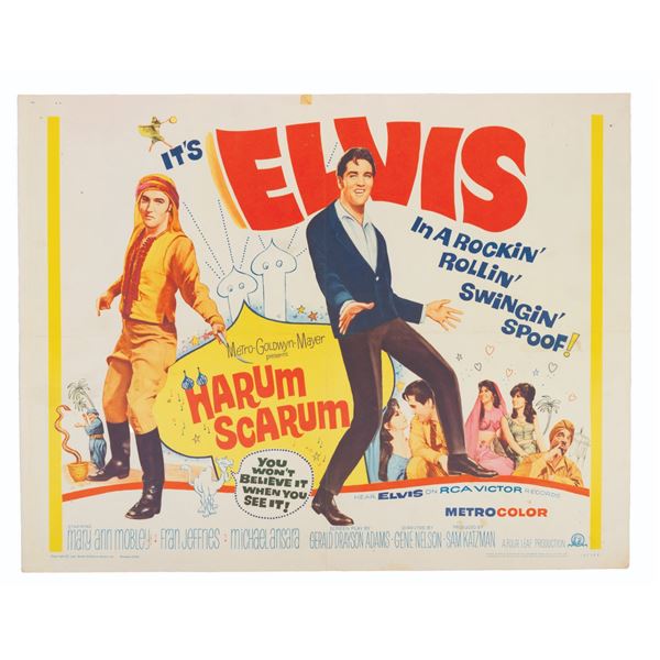 An Elvis "Harum Scarum" Half-Sheet.