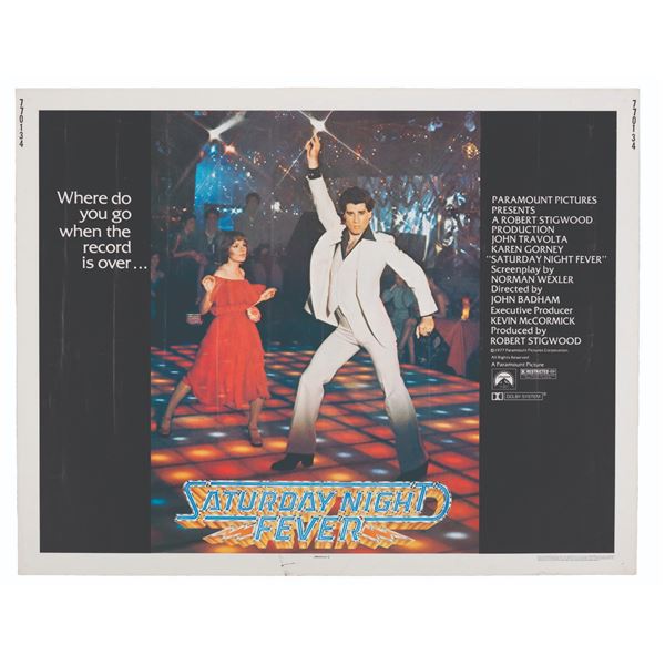 A "Saturday Night Fever" Half-Sheet.