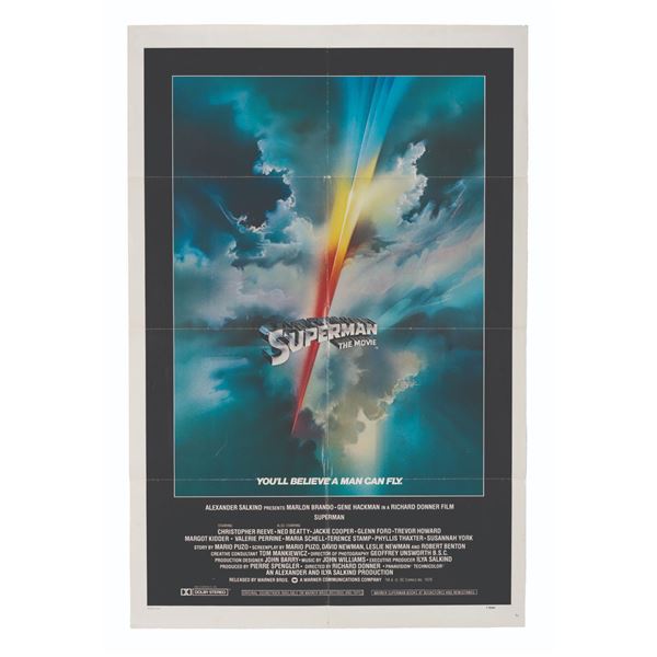 A "Superman: The Movie" One-Sheet.