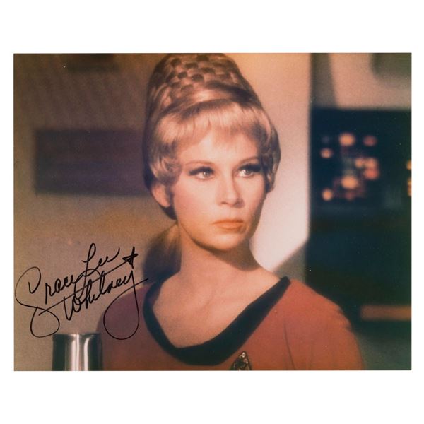 A Grace Lee Whitney Signed Star Trek Photograph.